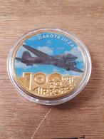 MEDAILLE 1918-2018 100YEARS RAF DAKOTA III ZA947 SOUS CAPSULE - Aviation