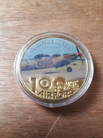 MEDAILLE 1918-2018 100YEARS RAF SPITFIRE AB910 SOUS CAPSULE - Aviation