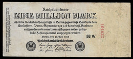 GERMANY BANKNOTE 1 Million Mark 1923 UNIFACE P#94 F/VF (NT#05) - Other & Unclassified