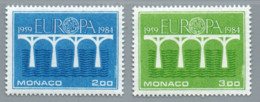 Monaco 1984 - Yt N° 1418 / 1419 (Europa) - Neuf** - Other & Unclassified