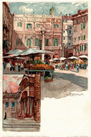 CPA M. WIELANDT - Verona Città - Piazza Delle Erbe - Vedutine - NV - W027 - Wielandt, Manuel