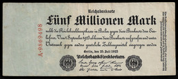 GERMANY BANKNOTE 5 Millionen Mark 1923 UNIFACE P#95 VF (NT#05) - Autres & Non Classés