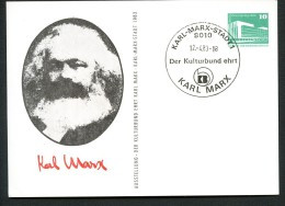 DDR PP18 C2/011 Privat-Postkarte KARL MARX Karl-Marx-Stadt Sost.1983   NGK 4,00 € - Karl Marx