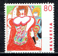 Œuvres De Femmes Suisses : "La Grande Cantatrice Lilas Georgens" D'Aloïse Corbaz - Unused Stamps