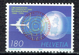 Cinquantenaire De L'OACI (Organisation De L'Aviation Civile Internationale) : Avion, Globe Terrestre Et Radar - Unused Stamps