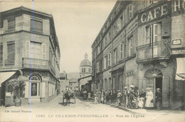 .CPA FRANCE 42 "Le Chambon Feugerolles, Rue De L'Eglise" - Le Chambon Feugerolles