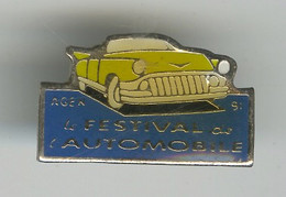 {67063} Pin's " Le Festival De L' Automobile , Agen " , Sans Attache - Other & Unclassified