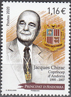 Andorre Français 2020 Jacques Chirac Neuf ** - Unused Stamps