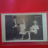 CARTE PHOTO TRIO BARSIKOW ACROBATS BUDAPEST 1908 - Artisti