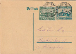 Sarre Entier Postal Saarbrücken 1926 - Postal Stationery