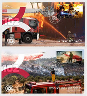 Pre Order Delivery 3-4 Weeks  Israel  2021 MNH ** ATM Firefighting & Rescue Extinguishing Fires In Fields And Wood FDC - Neufs (sans Tabs)