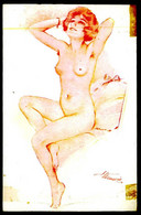 FRANCE - ILLUSTRATEURS  - « Suzanne Meunier» - Étude De Nu. ( Ed. L.E. Paris, Serie Nº 43 - 6) Carte Postale - Meunier, S.