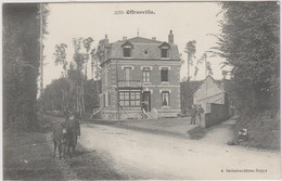 D76 - OFFRANVILLE - Hôtel Avenel - 2 Hommes - Enfants Assis Dans L'herbe - Petit Garçon Avec Un Âne - Offranville