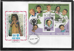 Thème Enfance - Année Internationale De L'Enfance 1979 - Nicaragua - Enveloppe - TB - Autres & Non Classés