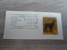 Zurich - Weltmeister-Schaften Genf - Flamme Philatélique - Année 1968 - - Collections