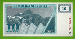 REPUBLIKA SLOVENIJA / SLOVENIE / DESET TOLARJEV / 10 TOLARS - Slovénie