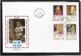 Thème Enfance - Année Internationale De L'Enfance 1979 - Saint-Lucie - Enveloppe - TB - Otros & Sin Clasificación