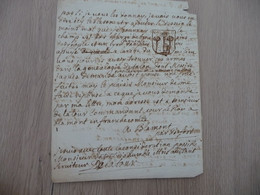 LANGUEDOC Lettre De Mr DE LA TOUR Contenant La Description Et Dessin Des Armoiries De Manse - Manuskripte