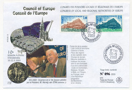 FRANCE - Obl Conseil Eur. Strasbourg 20/5/2003 S/ 2 Val C.E. - Session Plénière HERWIG Van STAA (Autriche) - Covers & Documents