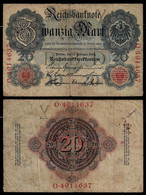 GERMANY BANKNOTE 20 MARK 1914 P-46b F (NT#05) - Otros & Sin Clasificación