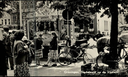 GRONINGEN Stadsbeeld Op De Vismarkt GRONINGEN  HOLLAND HOLANDA NETHERLANDS - Groningen