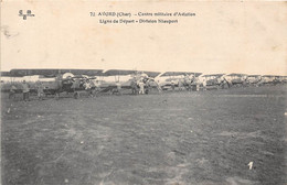 18-AVORD- CAMP- ECOLE MILITAIRE D'AVIATION , LIGNE DE DEPART DIVISON NIEUPORT - Avord