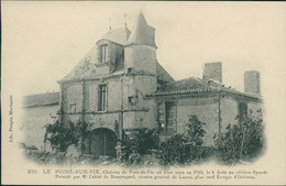 85 LE POIRE SUR VIE / Château De Pont De Vie / - Poiré-sur-Vie