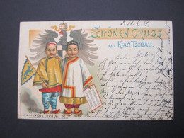 CHINA , Kiauschou , Karte 1898 - Storia Postale