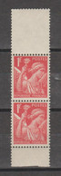 Iris De 1939 Paire De Carnet N°433a - 1939-44 Iris
