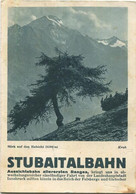 Österreich - Stubaitalbahn - Fahrplan Der Elektrischen Linie Stubaitalbahnhof Fulpmes Und Autobuslinie Fulpmes Bahnhof N - Europe