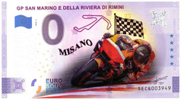 Billet Souvenir - 0 Euro - Italie - Moto GP San Marino - (2020-3) Edition Colorée - Pruebas Privadas