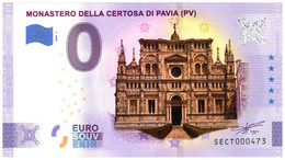 Billet Souvenir - 0 Euro - Italie - Monastero Della Certosa Di Pavia - (2020-3) Edition Colorée - Essais Privés / Non-officiels