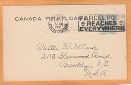 Canada Old Card Mailed - 1903-1954 Reyes