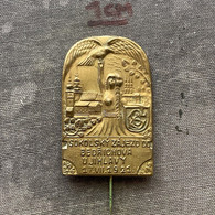 Badge Pin ZN010182 - Gymnastics Sokol Czechoslovakia Bedrichov U Jihlavy 1921 - Gymnastique