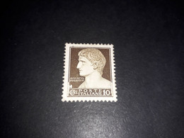 A8MIX27 REGNO D'ITALIA 1929 SERIE DETTA IMPERIALE CENT. 10 "XX" - Mint/hinged