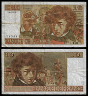 FRANCE BANKNOTE 10 FRANCS 1975 P-150b F (NT#05) - 10 F 1972-1978 ''Berlioz''