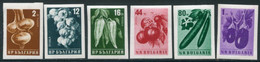 BULGARIA 1958 Vegetables Imperforate MNH / **.  Michel 1079-84B - Ungebraucht