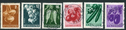 BULGARIA 1958 Vegetables Perforated Used.  Michel 1079-84A - Gebraucht