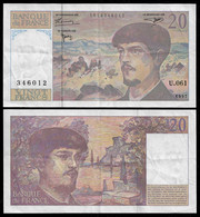 FRANCE BANKNOTE 20 FRANCS 1997 P-151i VF/XF (NT#05) - 20 F 1980-1997 ''Debussy''