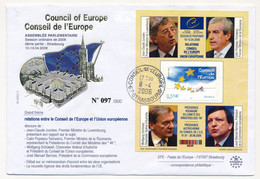 Env Affr 0,55E C.E Cad Conseil De L'Europe Strasbourg, 11/04/2006 - J.C. JUNCKER, ... J.M. Barroso ... - Covers & Documents