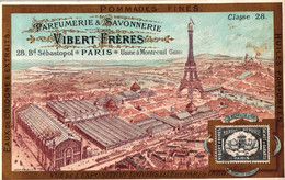 1 Card Parfumerie & Savonnerie Bd. Sébastopol Paris Usine à Montreuil Eaux De Cologne & Extraits  Lith. Devambez - Profumeria Antica (fino Al 1960)