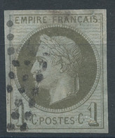 Lot N°60228   Variété/n°7, Oblit Losange De Points, Belles Marges, Filet Intérieur OUEST - Napoléon III.