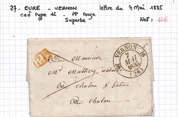 27 - Eure  -(26)  - VERNON -  (Voir Descriptif De La Vente Avec Photo Du Scan) - 1801-1848: Precursores XIX