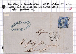 30 - Gard -(29)  -  SOMMIERES - PC 2921  (Voir Descriptif De La Vente Avec Photo Du Scan) - 1849-1876: Classic Period