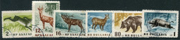 BULGARIA 1958 Forest Animals Perforated Used.  Michel 1058-63A - Usati