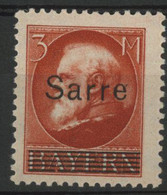 SARRE / SAAR N° 29 COTE 160 € 3m Rouge Type Louis III De Bavière. Neuf Avec Charnière * (MH). TB - Unused Stamps