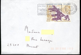 France 2001 - Enveloppe - Y&T N° 3435 - Centenaire De La Naissance D'Albert Decaris - Cachet Carhaix-Plouguer - Cartas & Documentos