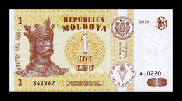 Moldavia Moldova 1 Leu 2010 Pick 8h With Security Thread SC UNC - Moldawien (Moldau)