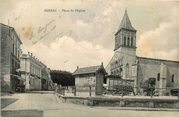 Jonzac * La Place De L'église * Roulotte Bohémiens ? * Cachet : Formations Sanitaires - Jonzac