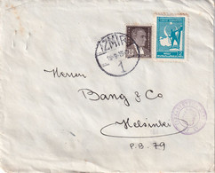 TURQUIE 1942 LETTRE DE TURQUIE AVEC CENSURE FINLANDAISE - Lettres & Documents